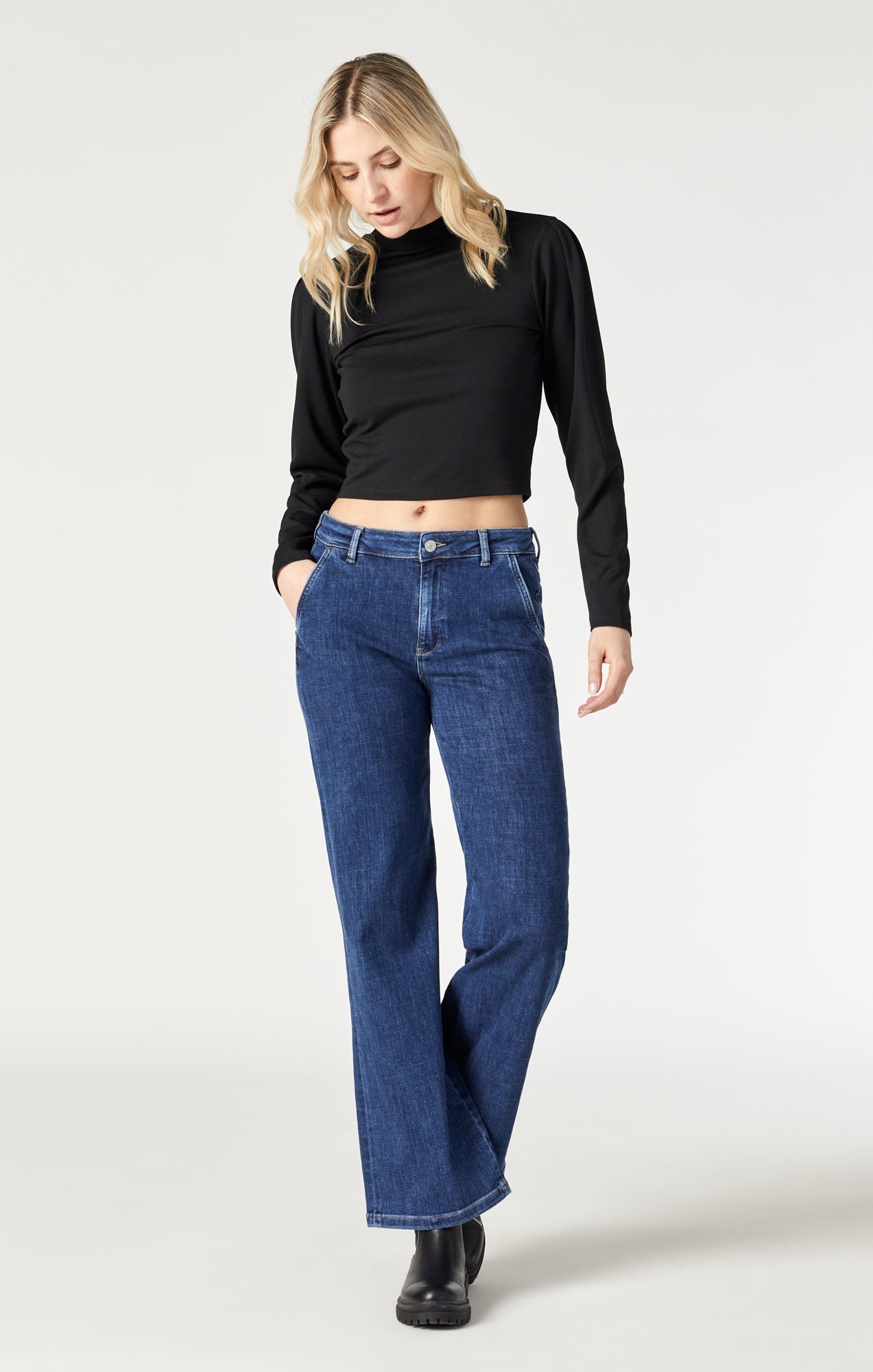Miracle Jean Dark Feather Blue