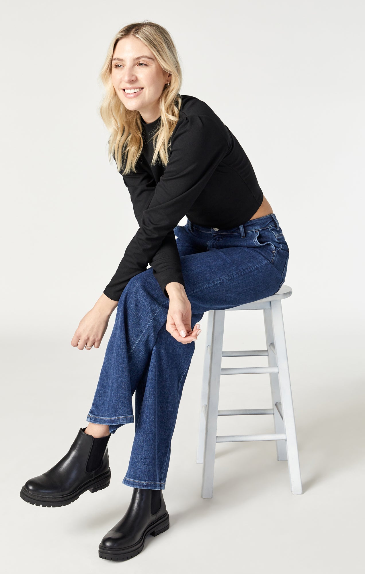 Miracle Jean Dark Feather Blue