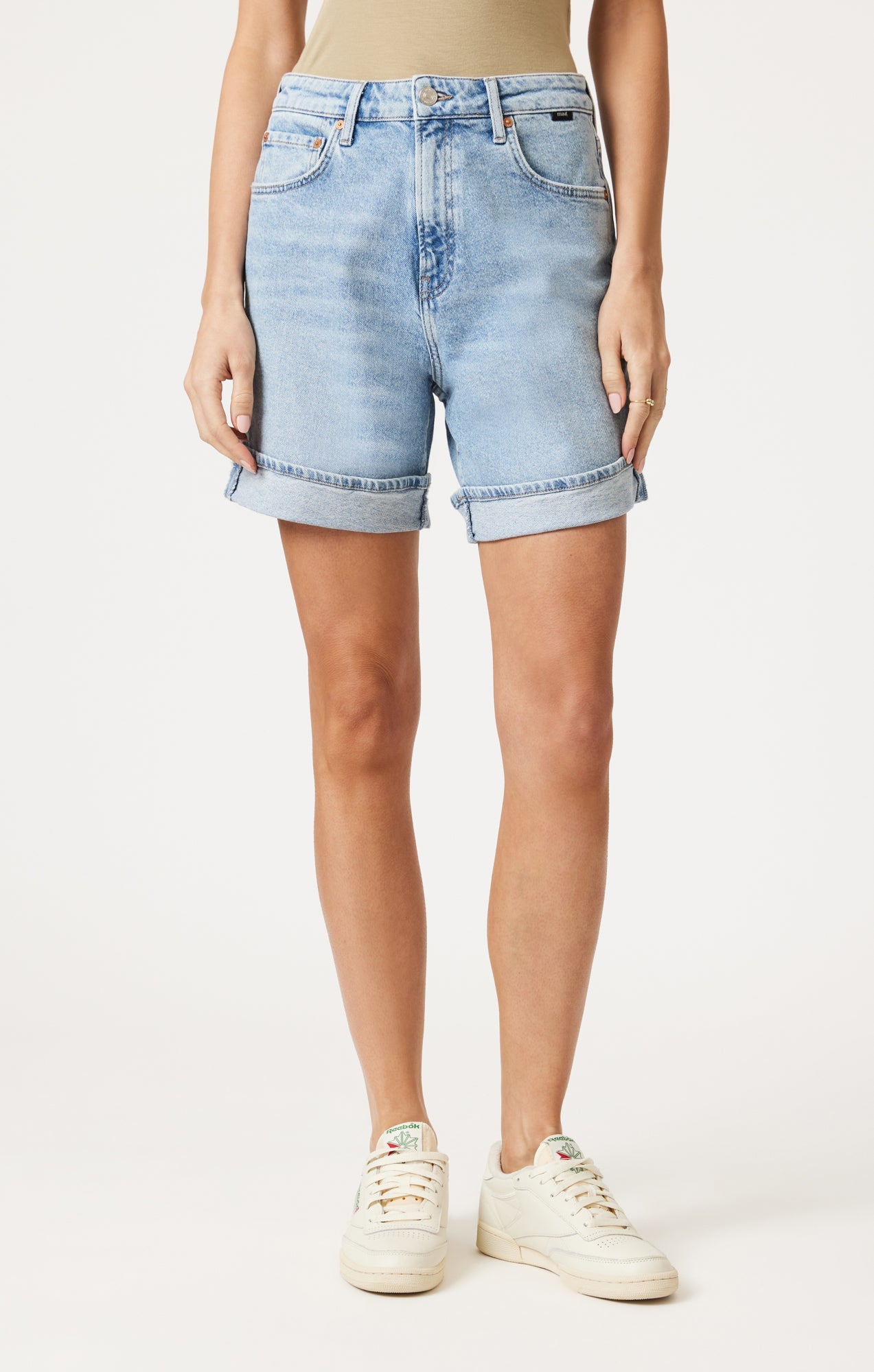 Heidi Long Cuff Short-Lt Blue 90's