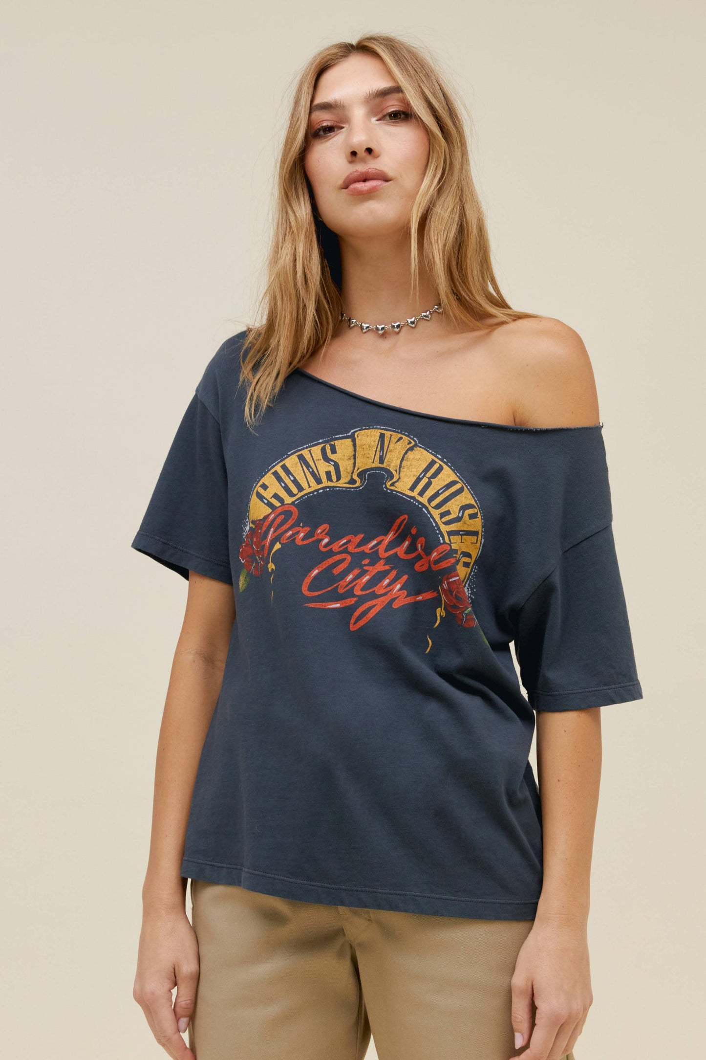 G'N'R Off Shoulder T - Paradise