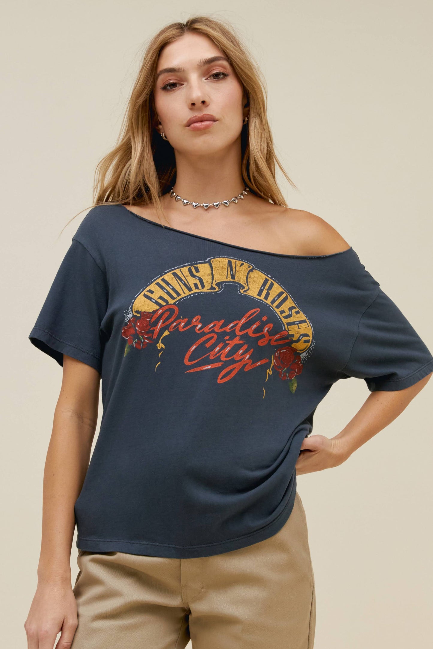 G'N'R Off Shoulder T - Paradise