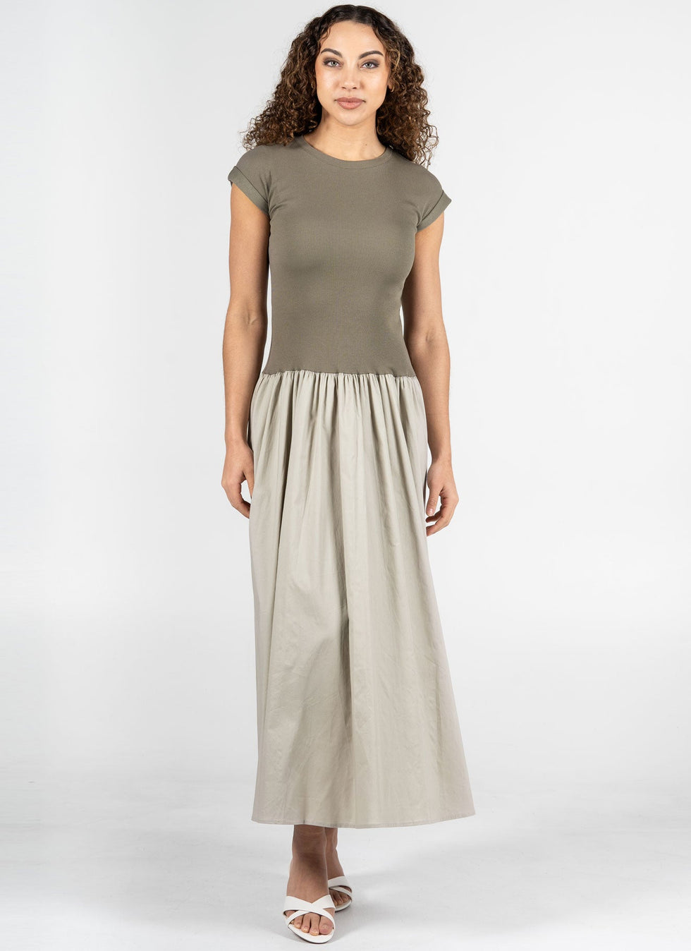 Moi Cap Sleeve Dress