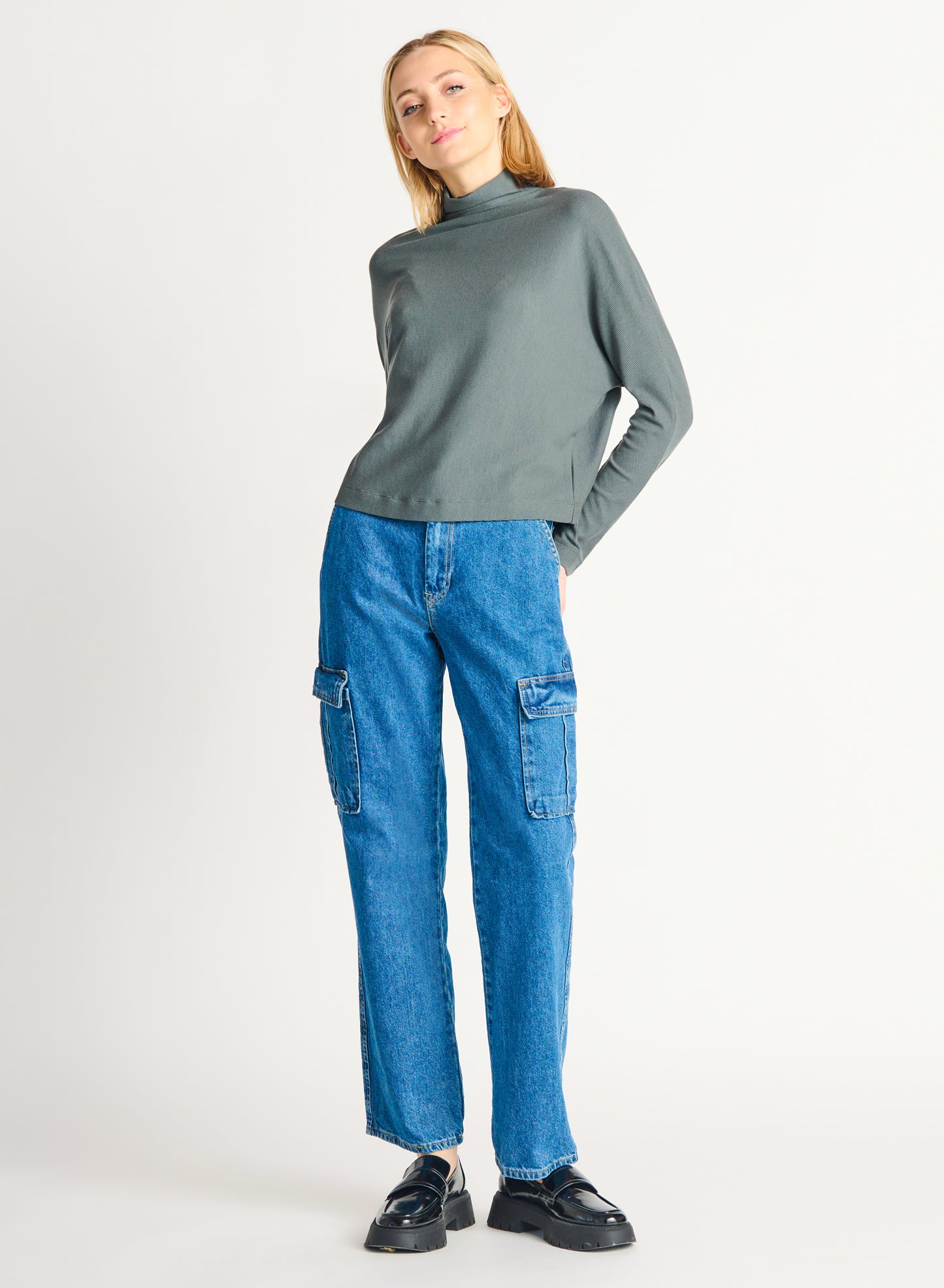 Beryl Mock Neck Top