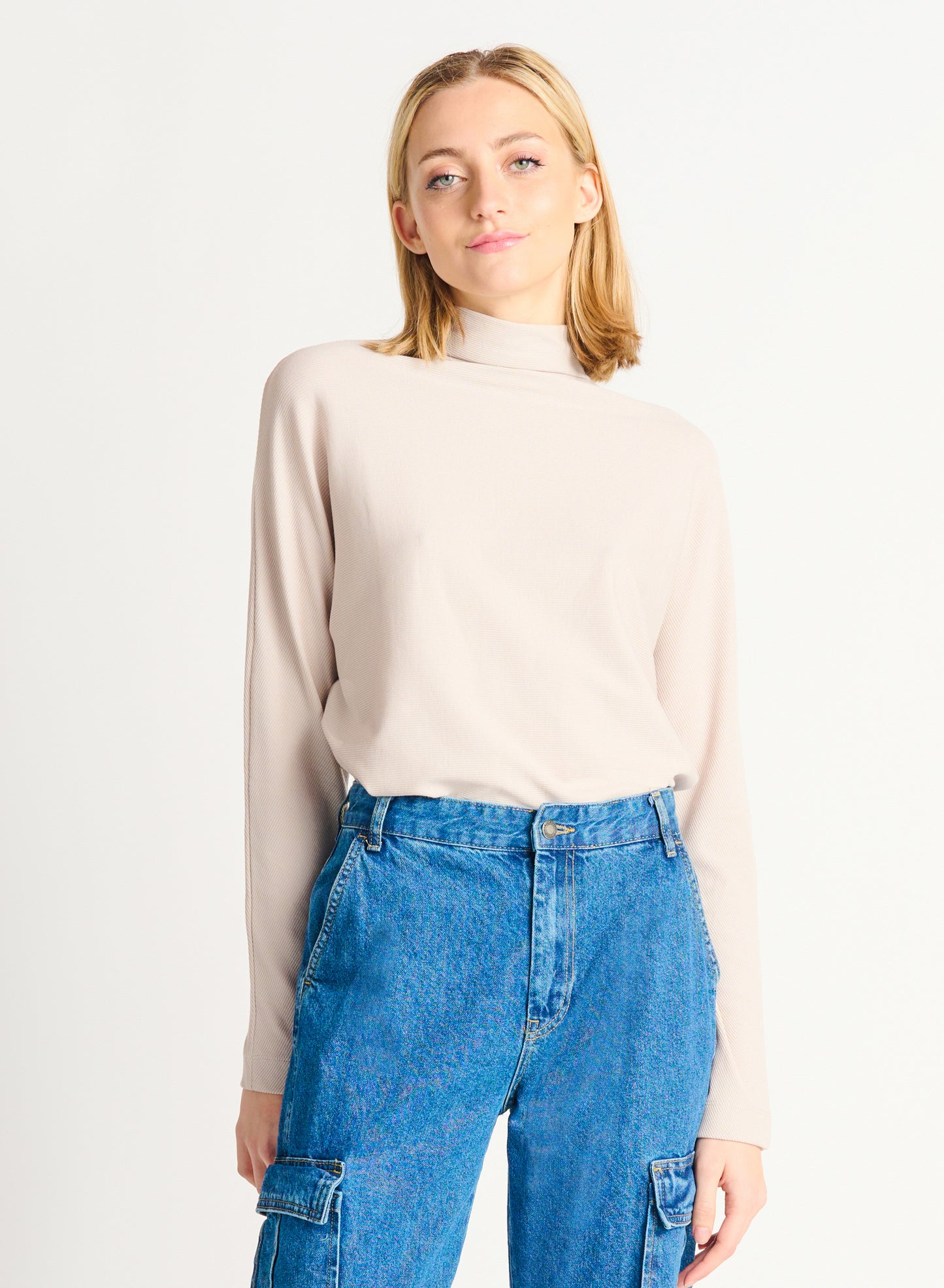 Beryl Mock Neck Top