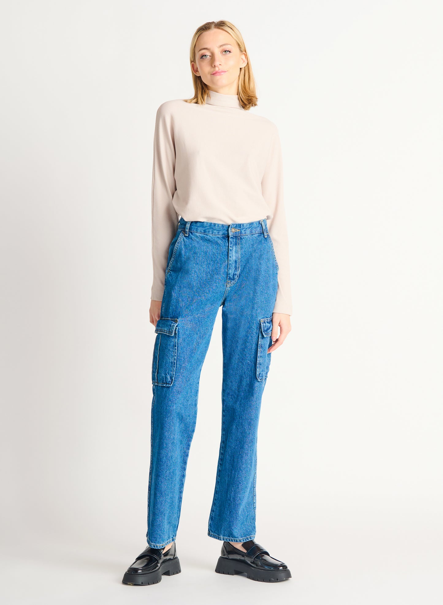 Beryl Mock Neck Top