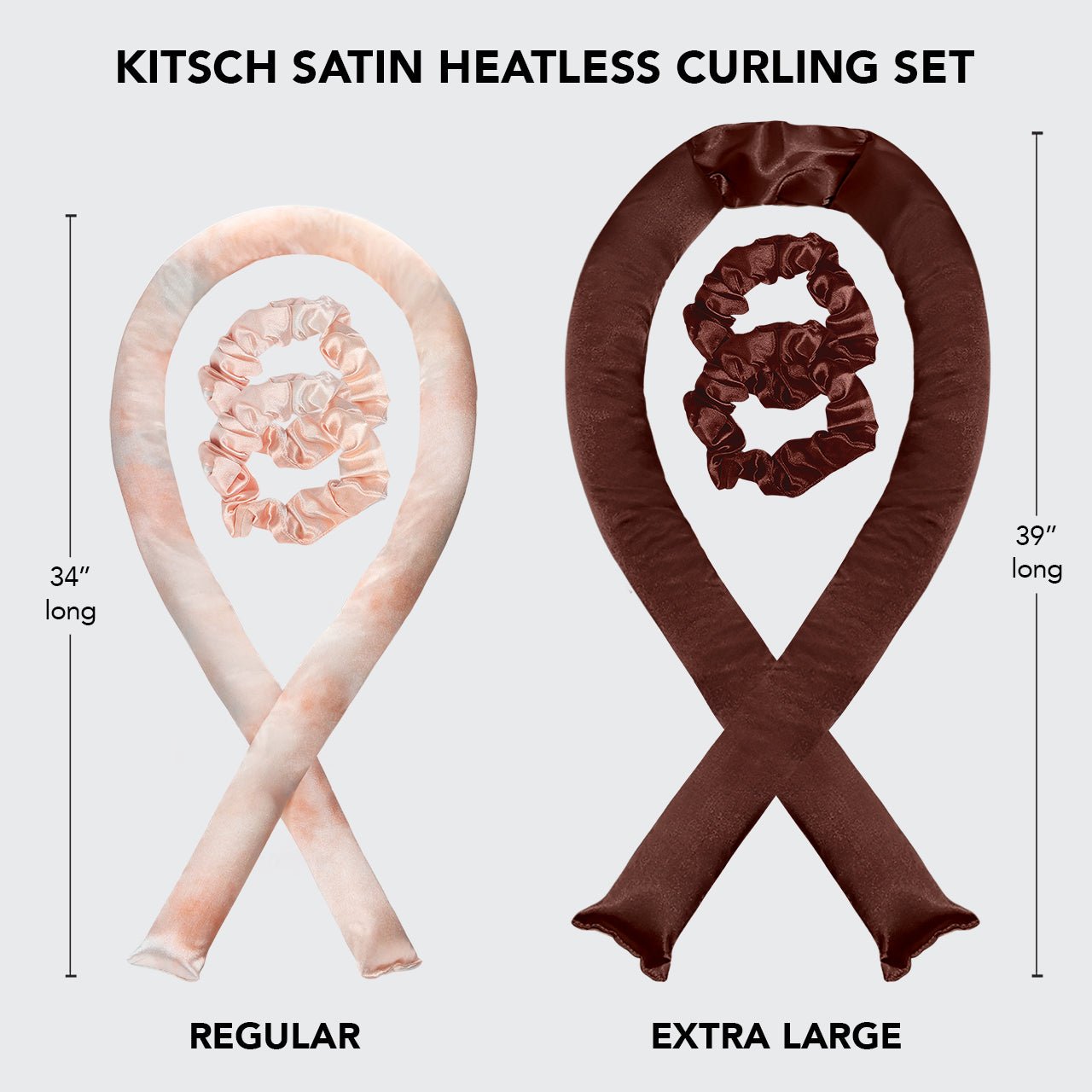 XL Satin Heatless Curling Set