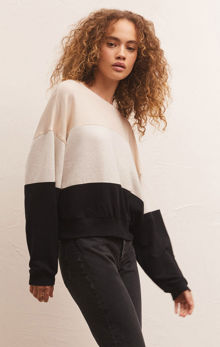 Colorblock Modal Sweatshirt