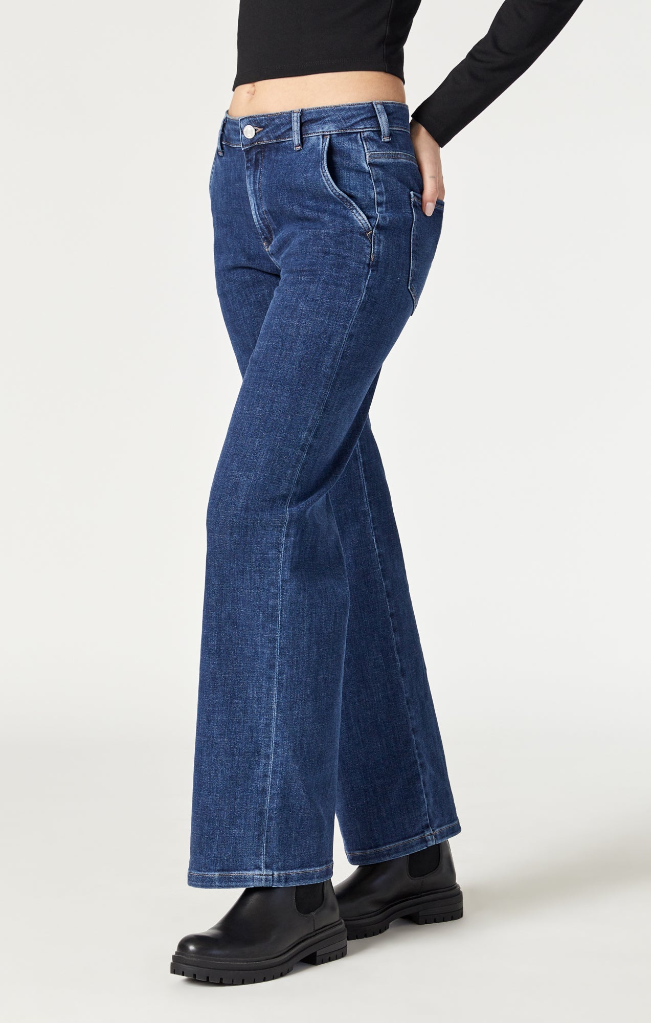 Miracle Jean Dark Feather Blue