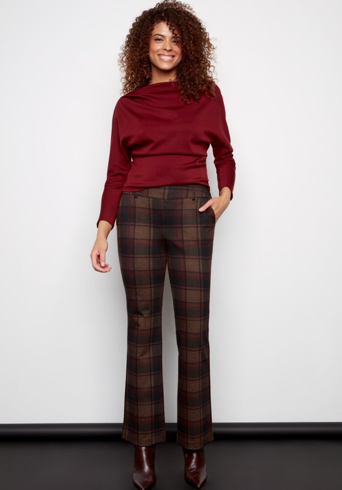 Axel Straight Plaid Pant