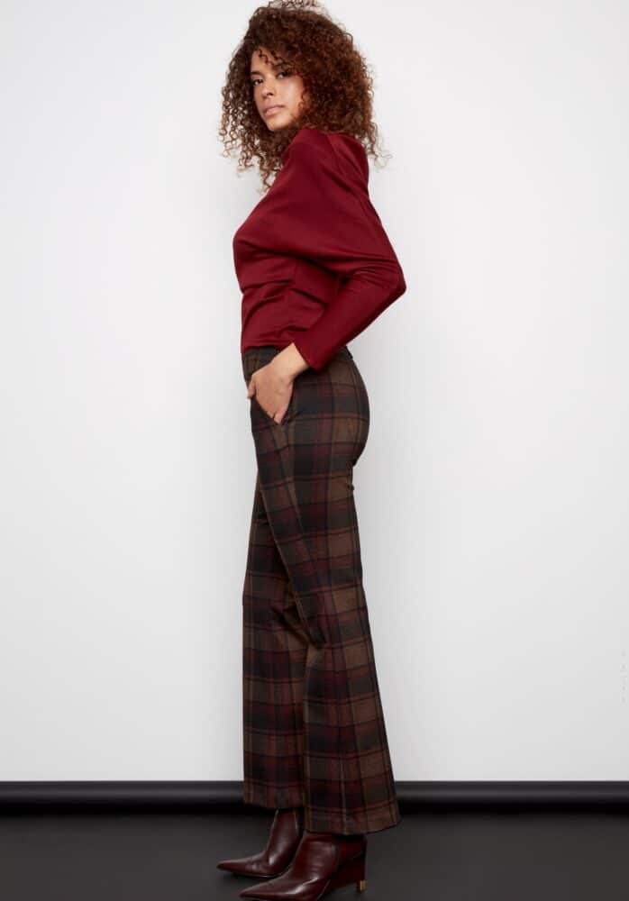 Axel Straight Plaid Pant