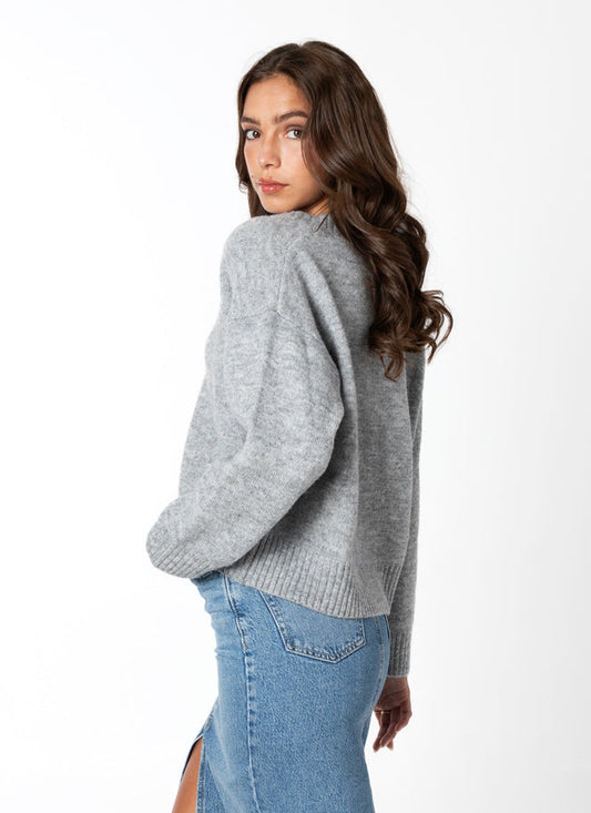 Moi Crop V Sweater