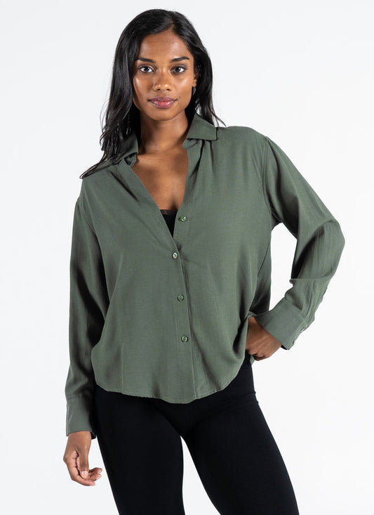 Moi Button Blouse