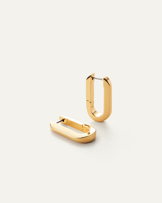 U-Link Earrings- Gold