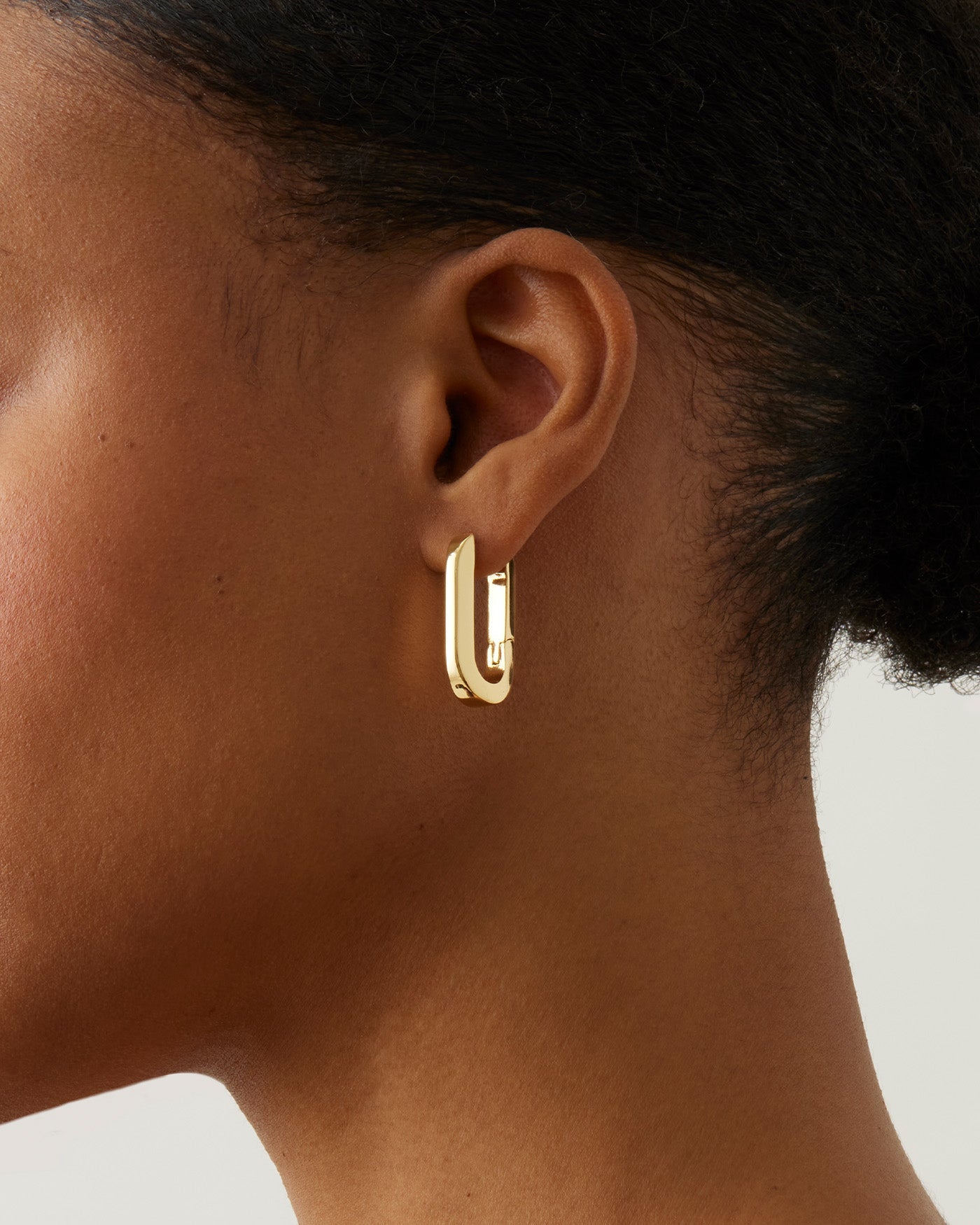 U-Link Earrings- Gold