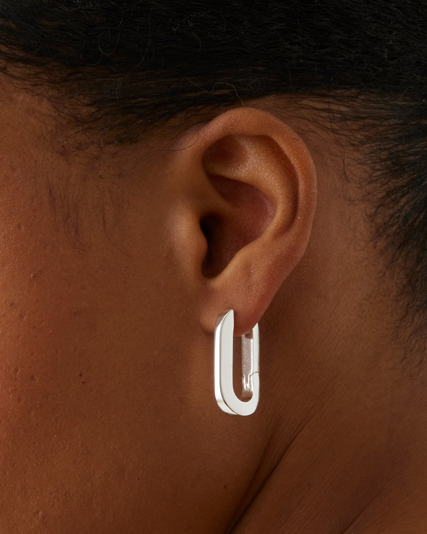 U-Link Earring - Silver