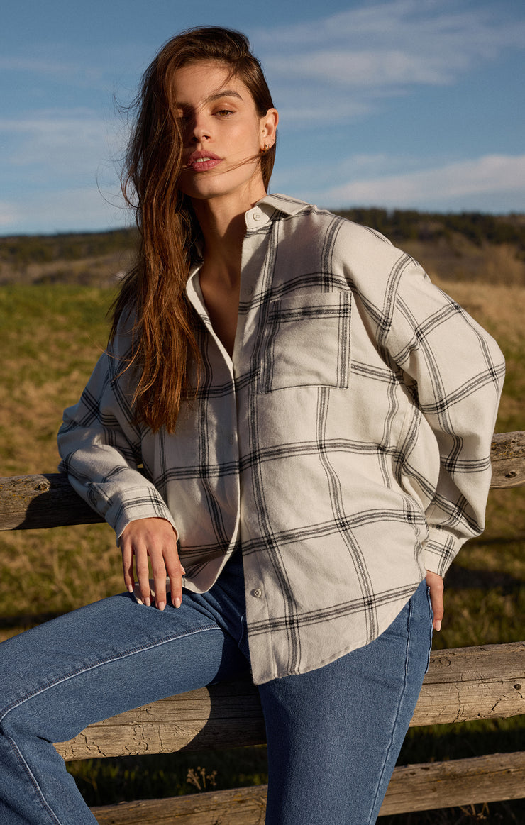 River Plaid Top