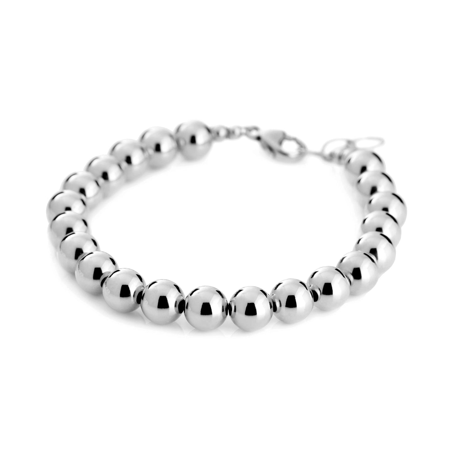 Ball Bracelet 8MM Silver