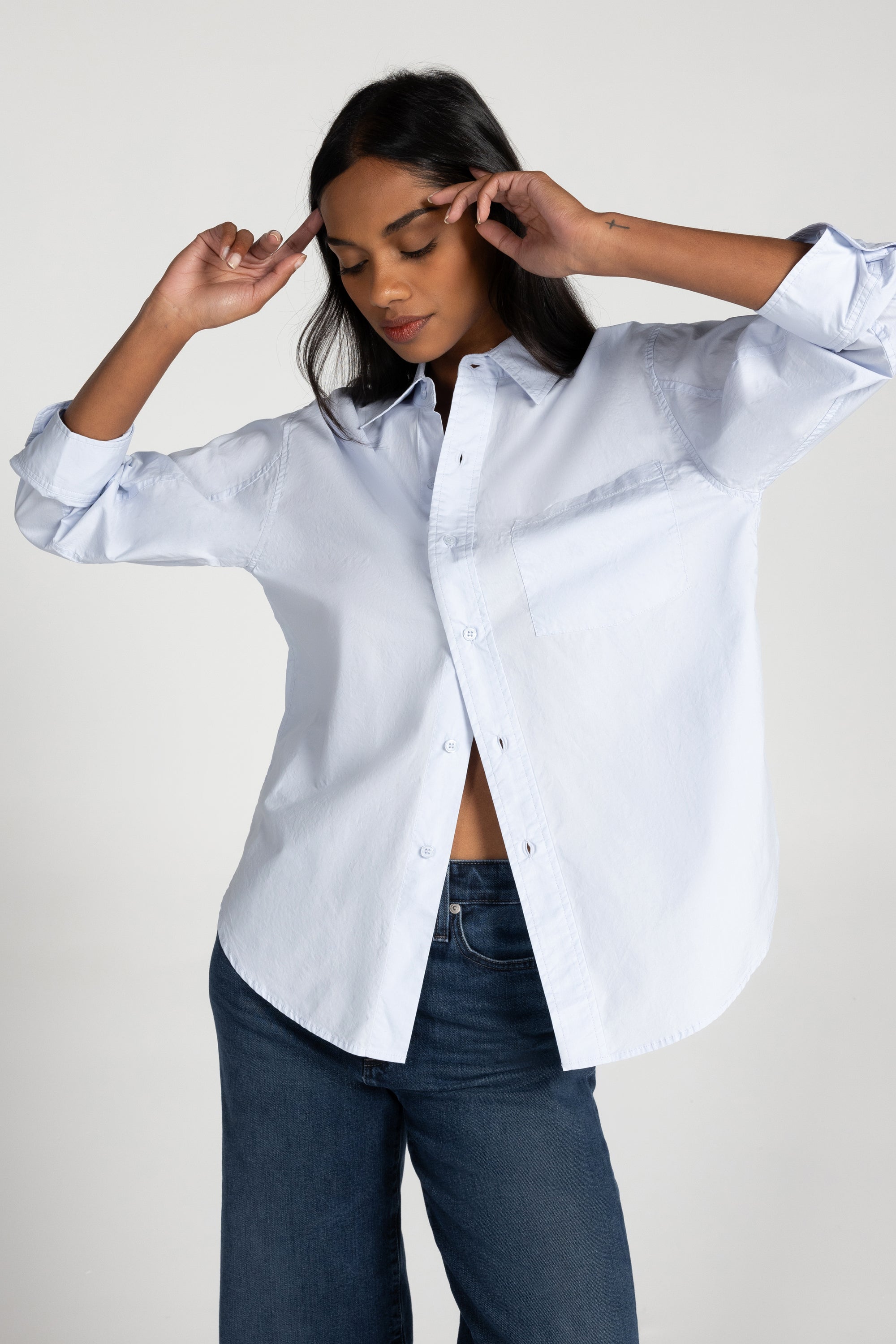 ★citybreeze★ Button Square Neck Long Sleeve T-Shirt_4COLOR CITYBREEZE☆Button Square-Neck Long-Sleeve T-Shirt